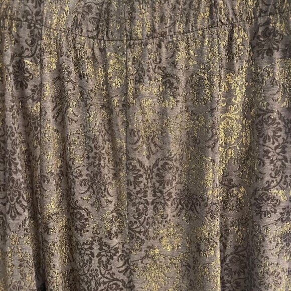 Chico's Womens Pull On Maxi Skirt Sz 1 Stretch Festival Boho Western Minimalist - Picture 3 of 5